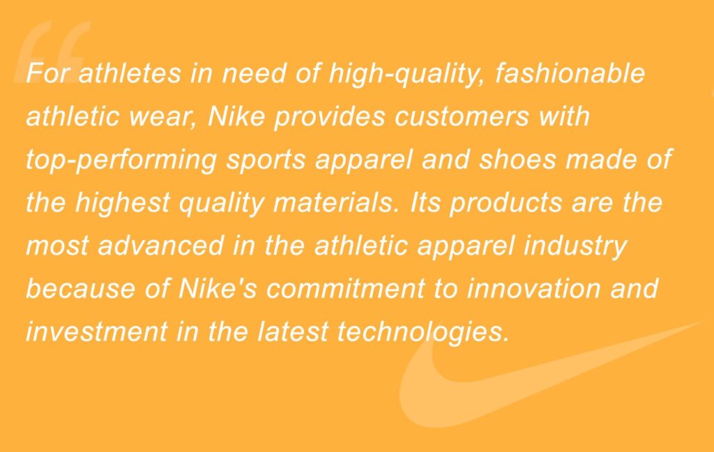 Nike Positioning Statement