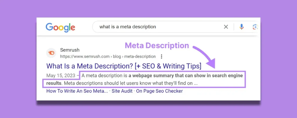 What Is A Meta Description For Seo