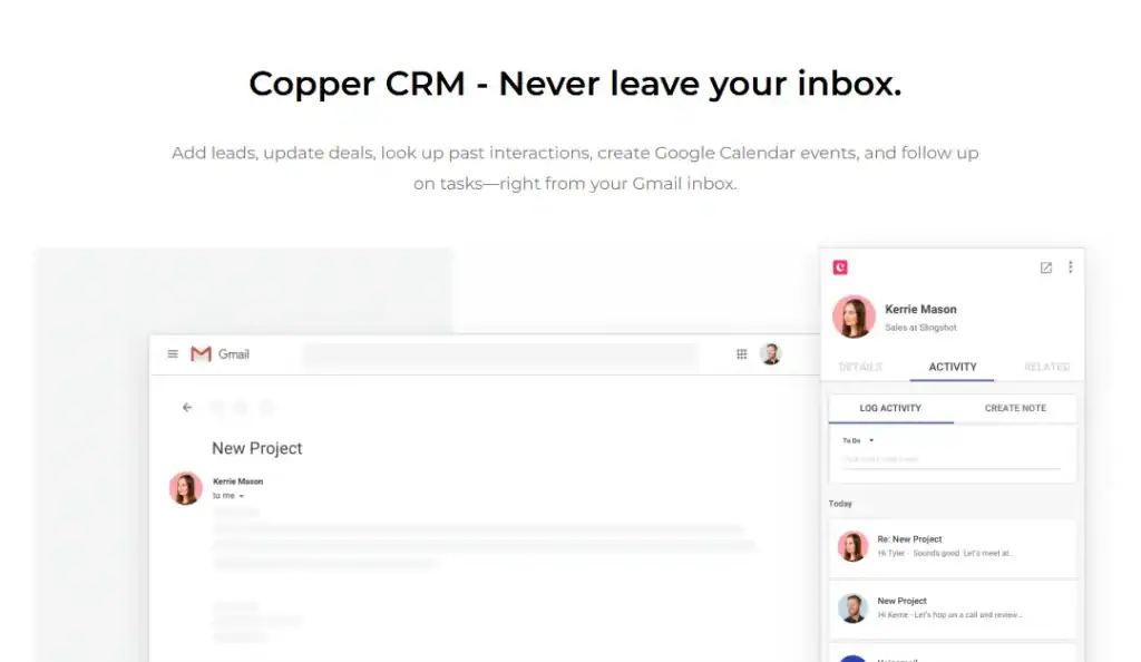 Copper Crm Crm For Google Workspace