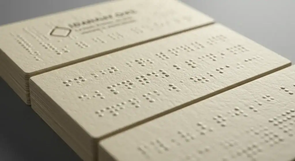 Braille Business Card Designs