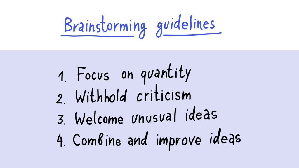 Brainstorm Guidelines