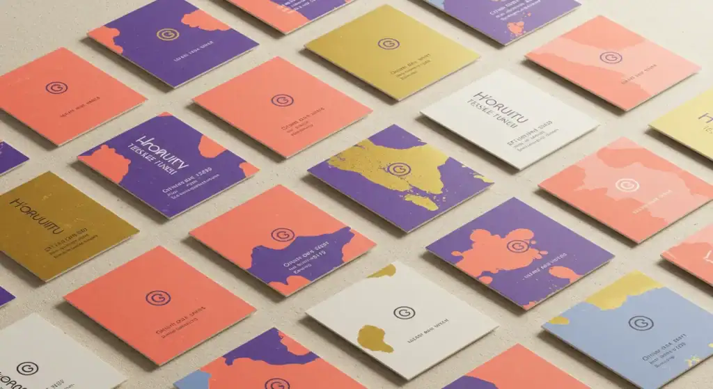 Colourful Business Card Example