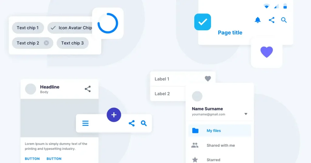 Google Material Design System Example