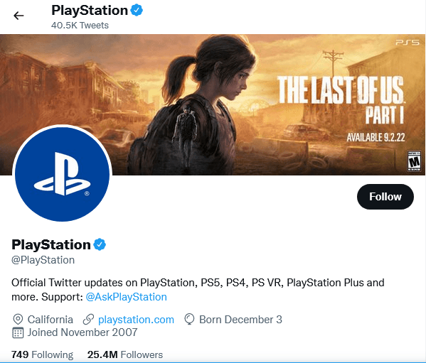 Playstation Twitter Marketing