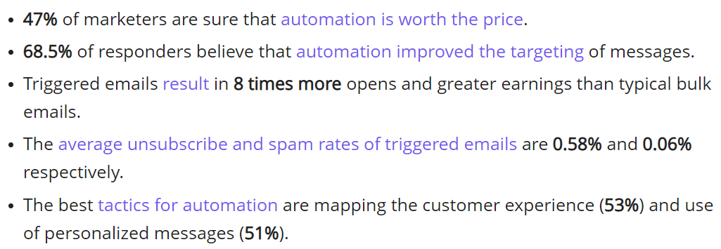 Email Automation Statistics