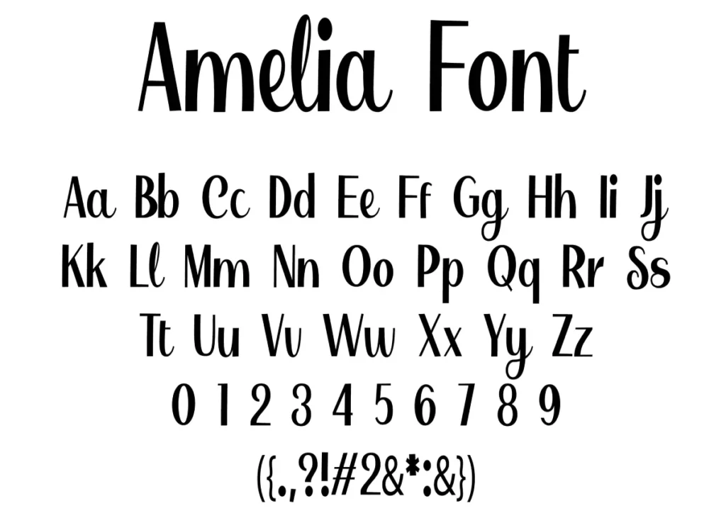 Amelia Retro Font