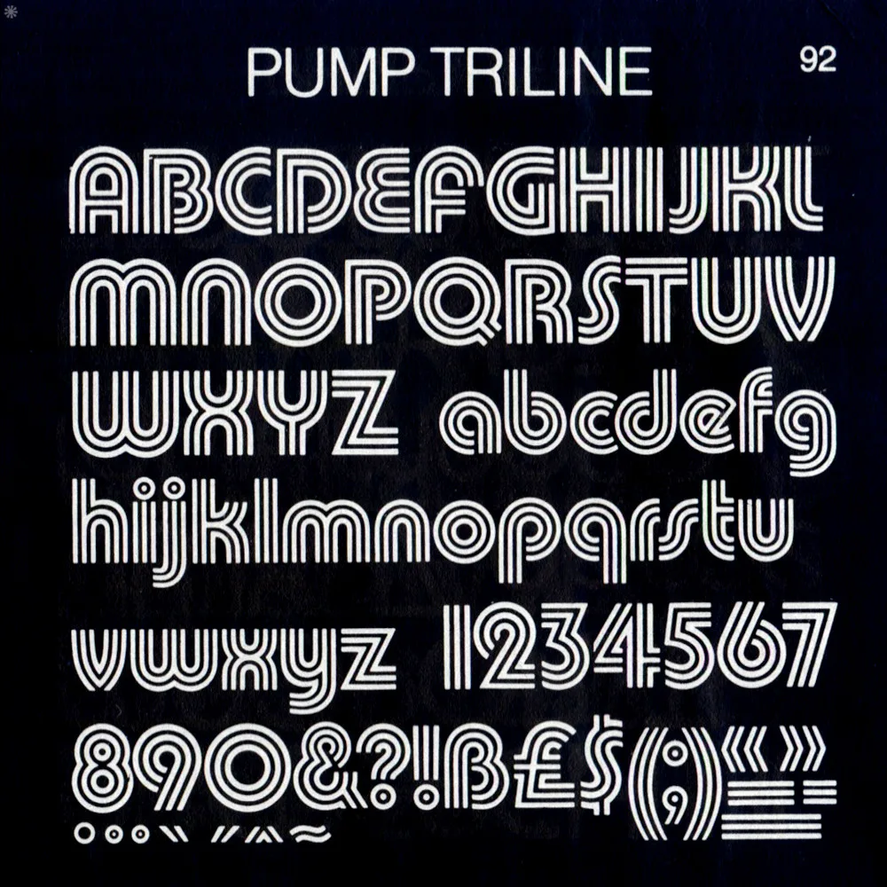 Pump Triline Font