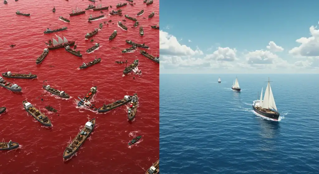 Shift From Red Oceans To Blue Oceans