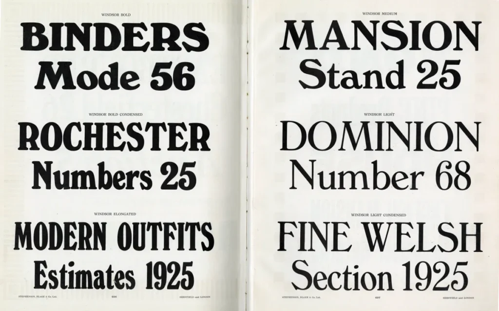 Windsor Font Retro