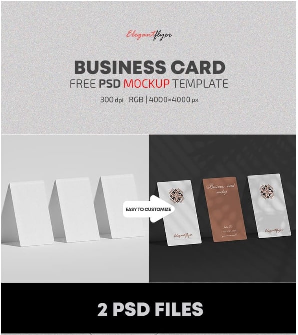 Business Card - Free Mockup Psd Template Set