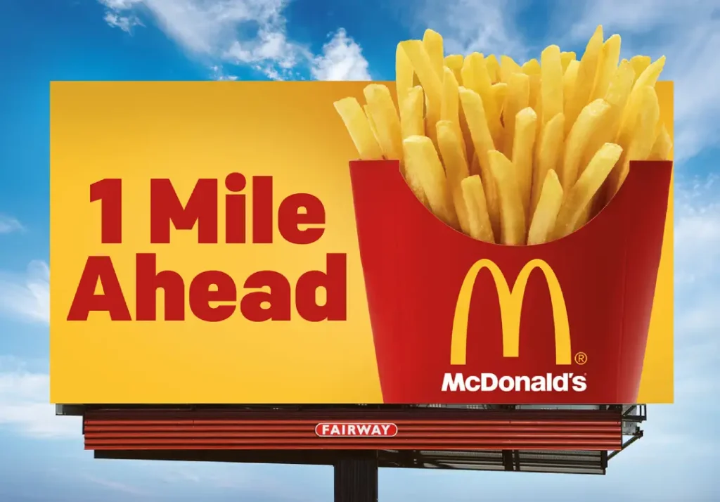 Billboard Advertising Design Example Mcdonalds