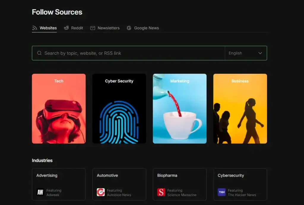 Feedly Best Content Curation Tool