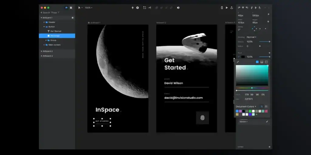 Invision Mobile App Design Software