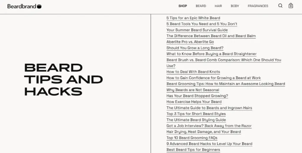 Ecommerce Seo Content Marketing Example