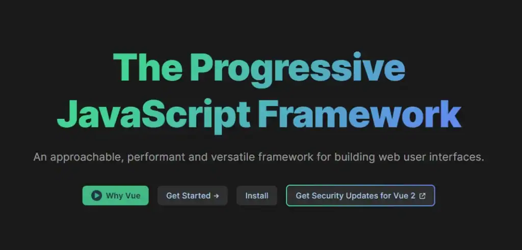 Vue Js Web Development Frameworks