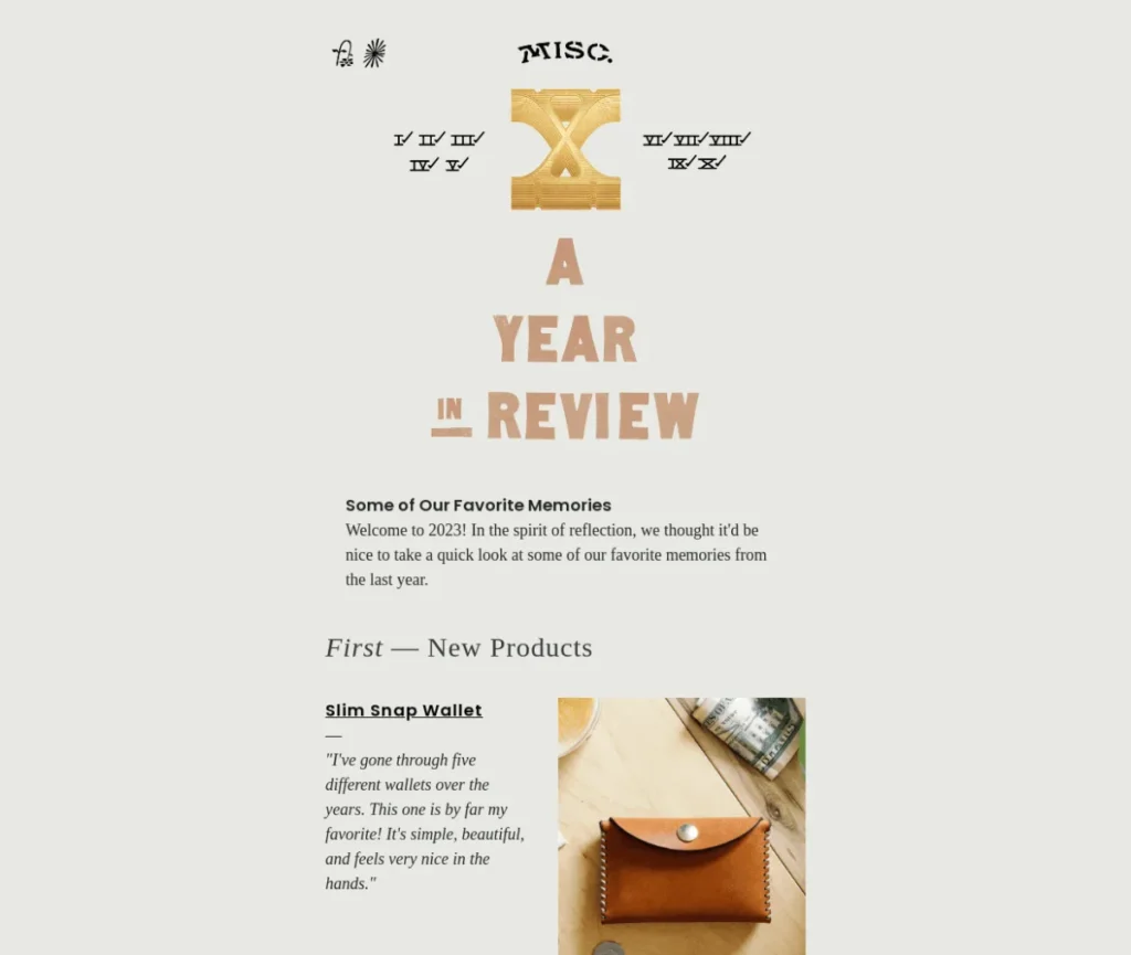 Email Newsletter Best Of Campaign