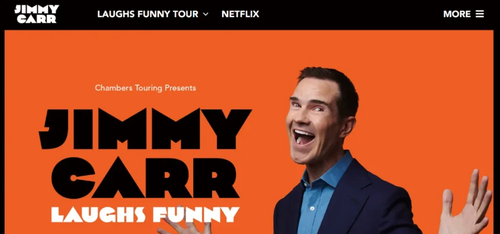 Using Orange In Websites Jimmy Carr