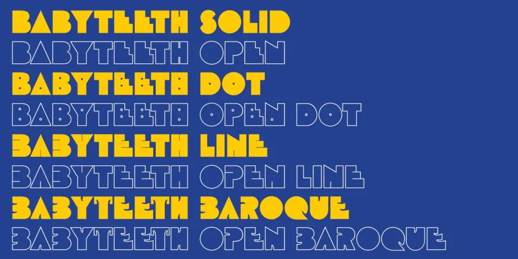 Baby Teeth Font