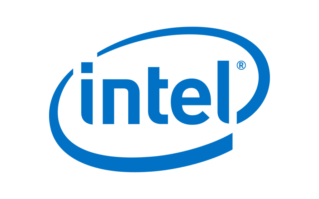 Intel Logo Design In Blue