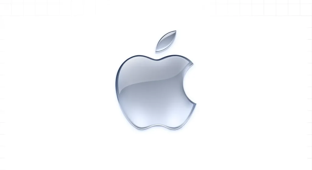 Glossy Apple Logo Design 2001