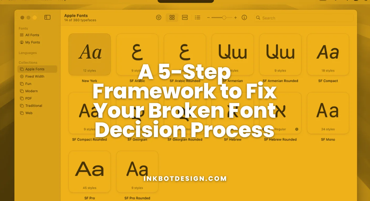 A 5 Step Framework To Fix Your Broken Font Decision Process