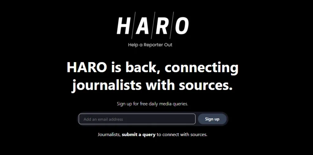 Help A Reporter Out (haro)