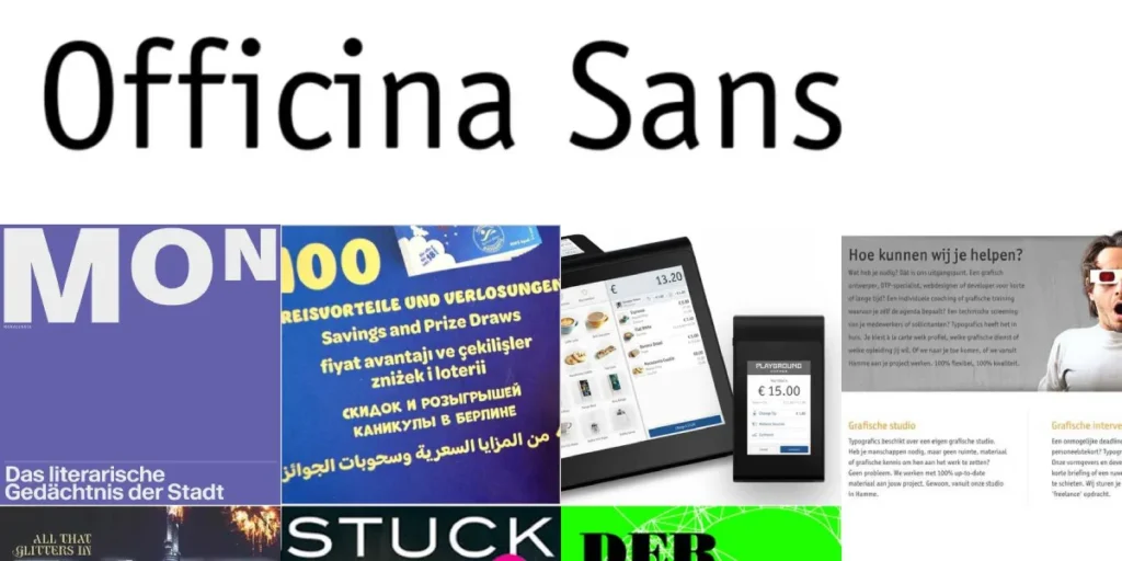 Officina Sans Font Amazon Logo
