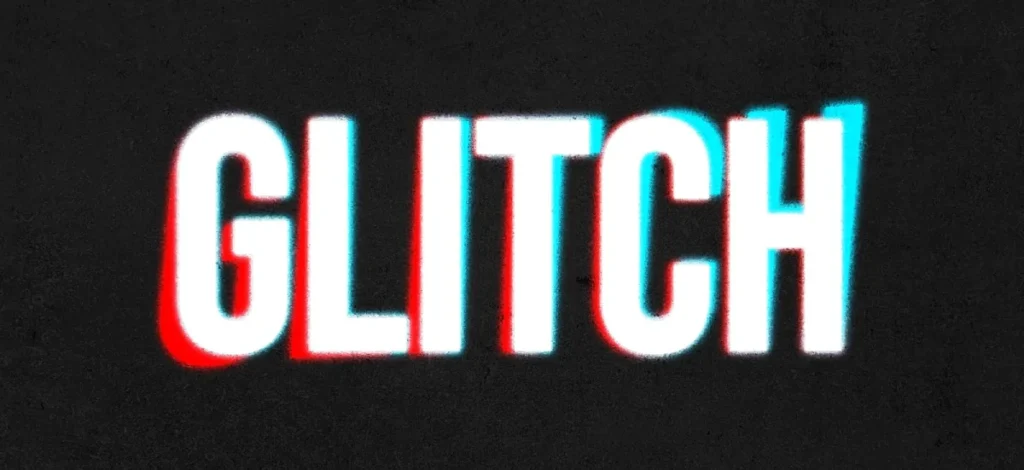 Polite Glitch Typeface Trend
