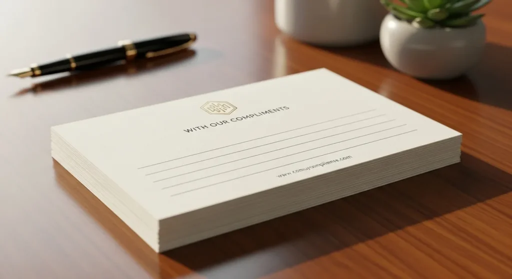 Compliment Slip Design Business Stationery