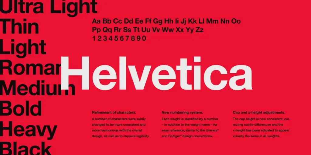 Helvetica Font Designer