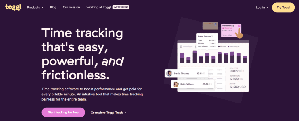 Toggl Time Tracking Tool