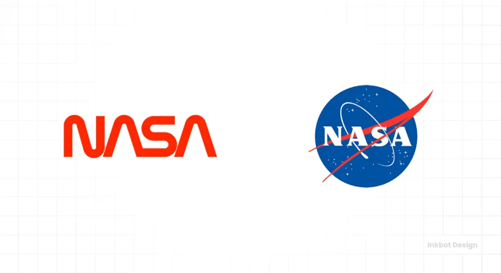 Nasa Meatball Vs Worm Logo Design