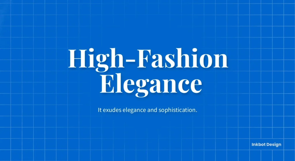 Playfair Display & Source Sans Pro High Fashion Elegance