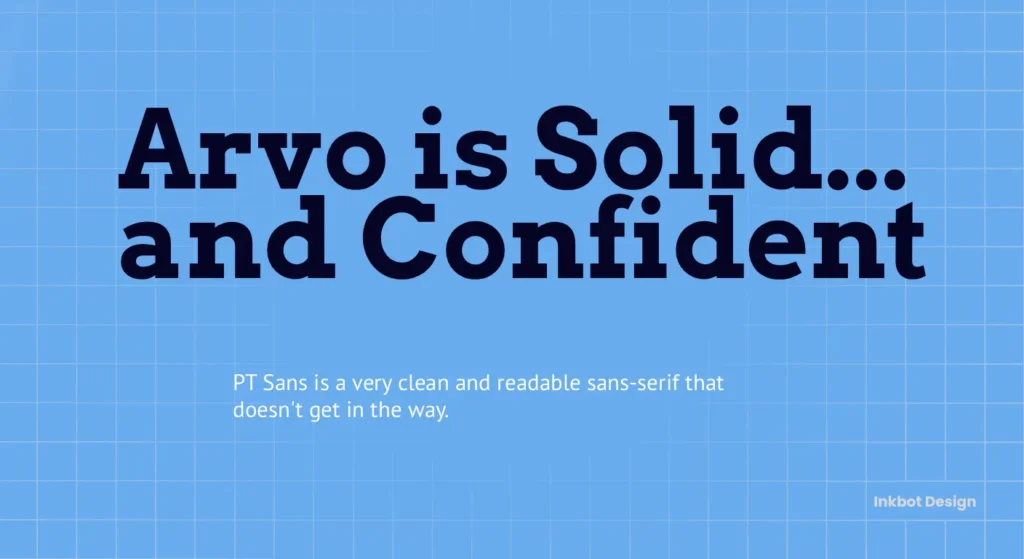 Arvo And Pt Sans Combination Of Google Fonts