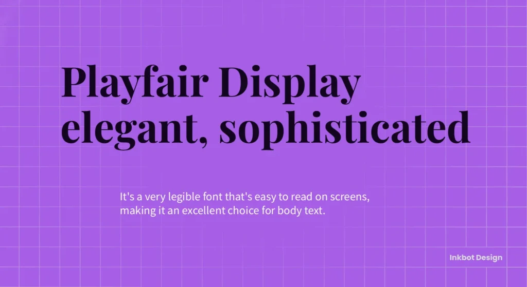 Playfair Display Font Pairing Google