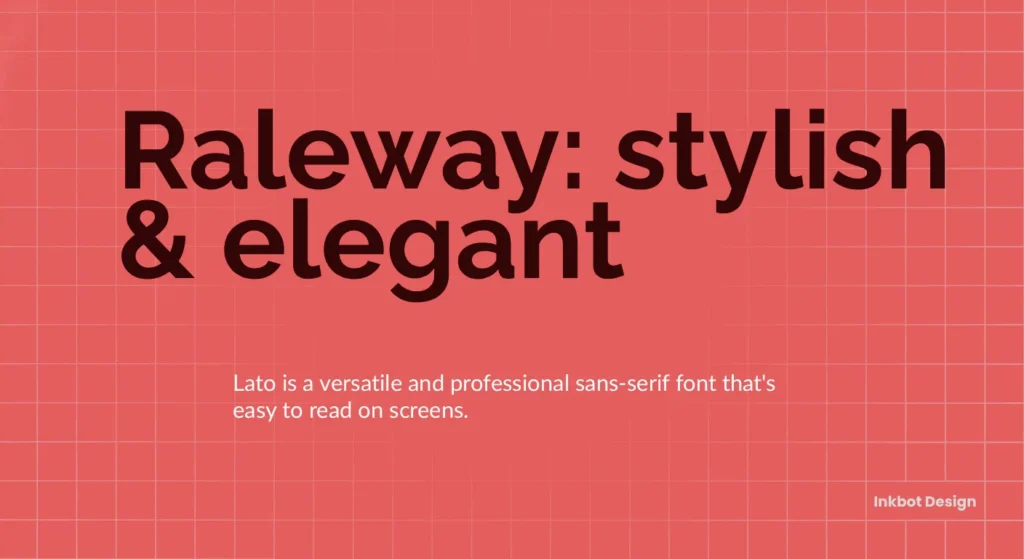 Raleway And Lato Combination