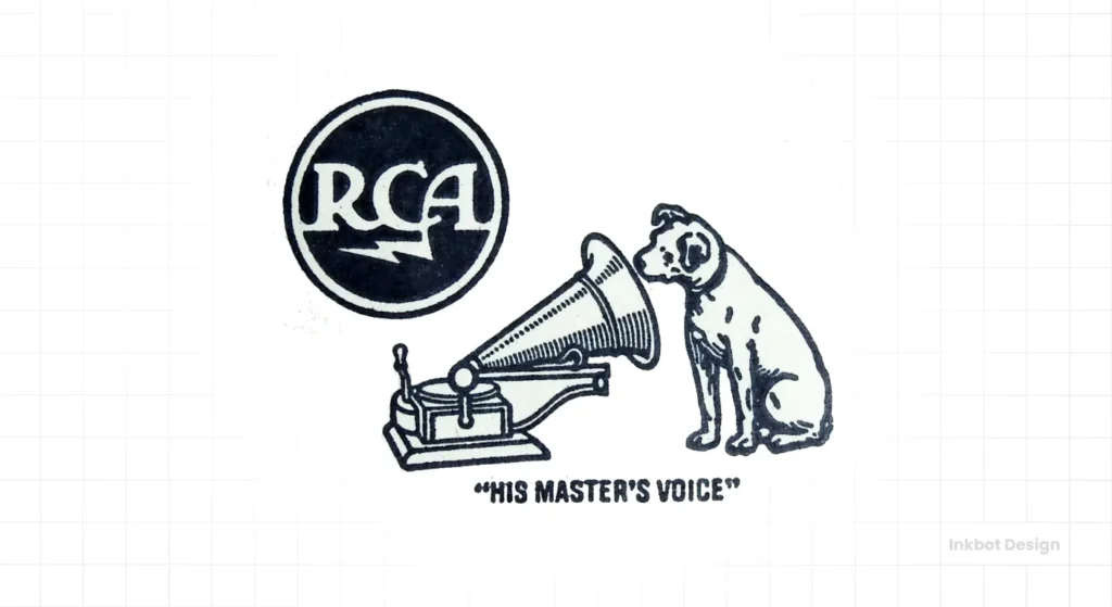 Rca His Masters Voice Logo Design 1950S