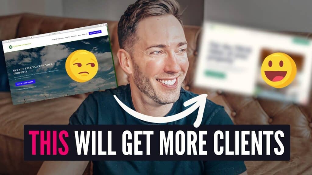 Video Thumbnail: I Redesigned 3 Small Business Websites To Get More Clients (Before And Afters!)