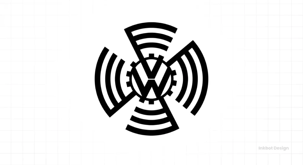Original Volkswagen Logo Design 1937