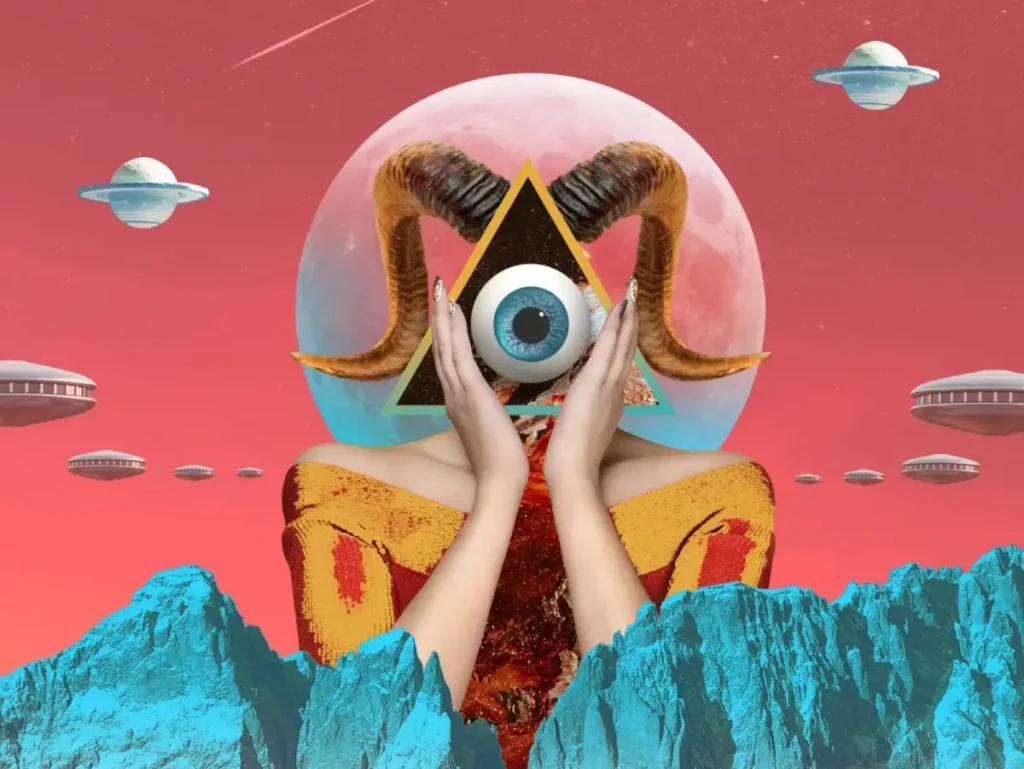 3d Surrealism Digital Collage Design