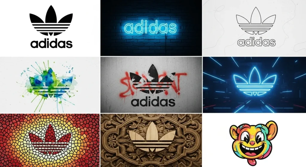 Adidas Logo Design In Different Styles