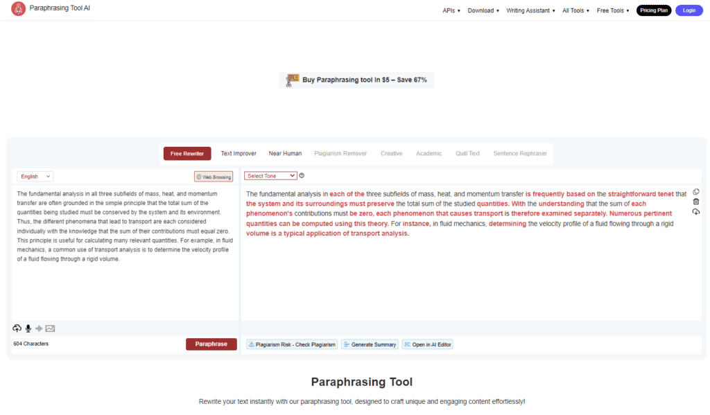 Ai Paraphrasing Tool