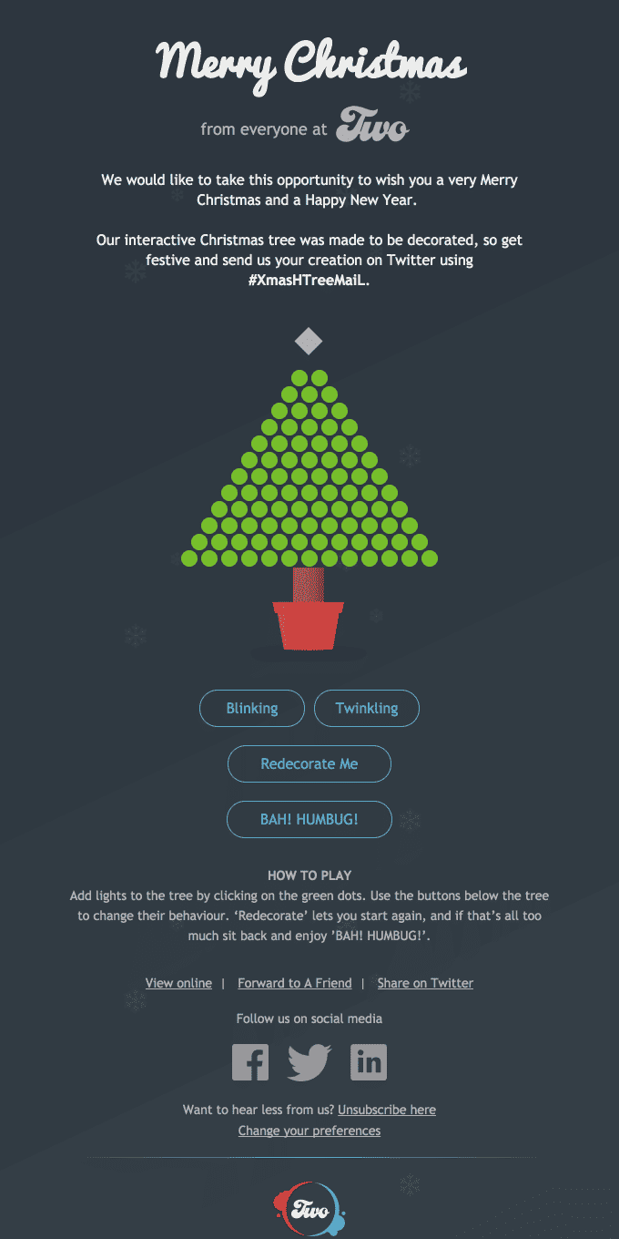 Christmas Email Marketing Design Ideas