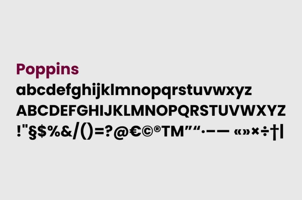 Poppins Fonts For Logo Design