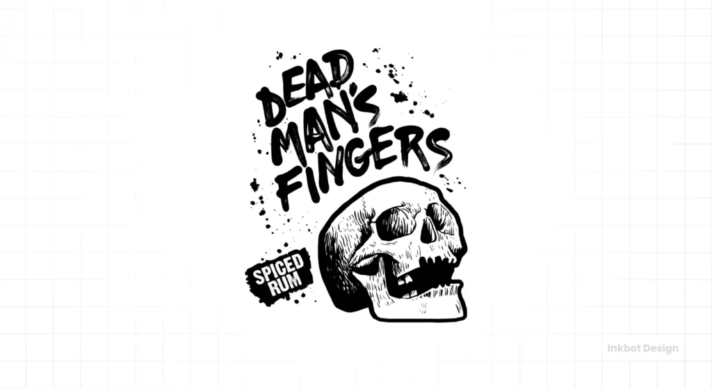 Dead Man's Fingers Rum Logo Design