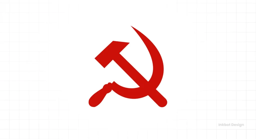 Hammer &Amp; Sickle Political Logo Design