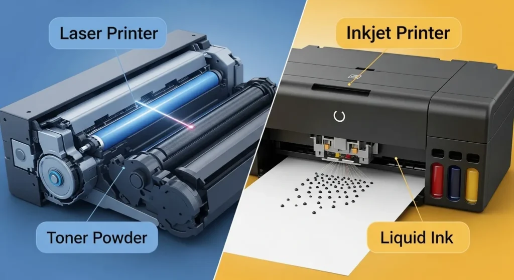 All In One Printer Laser Vs. Inkjet Printers