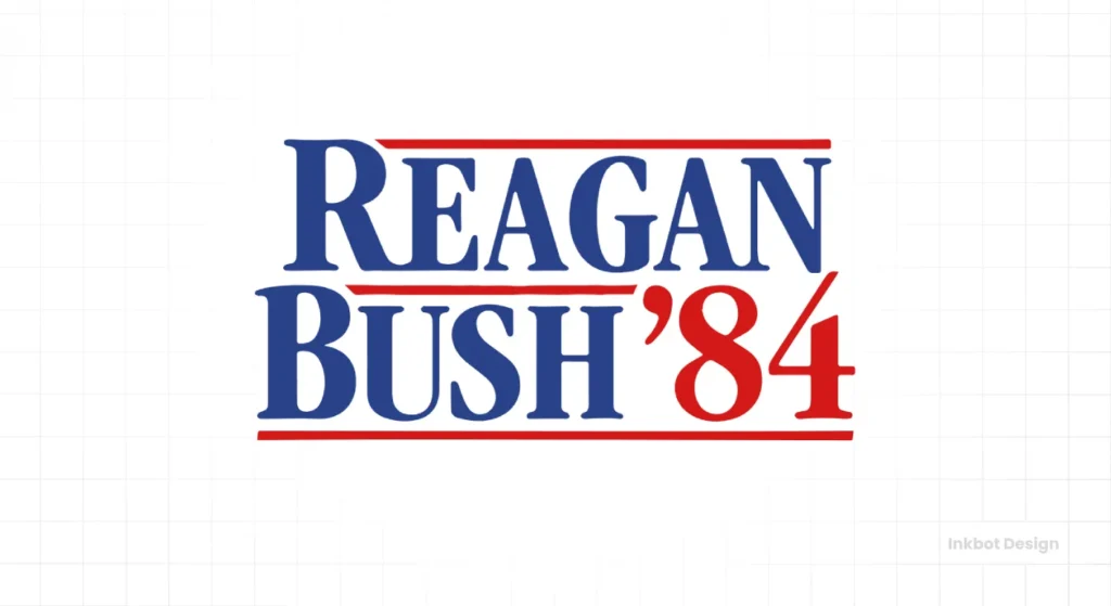 Reagan Bush '84 Logo Design