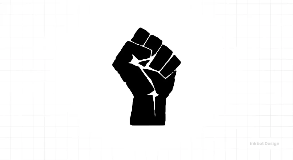 The Black Power Fist Logo Design