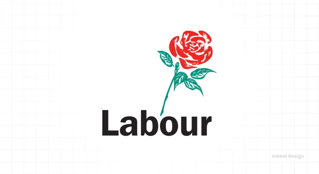 The Labour Rose Logo Design